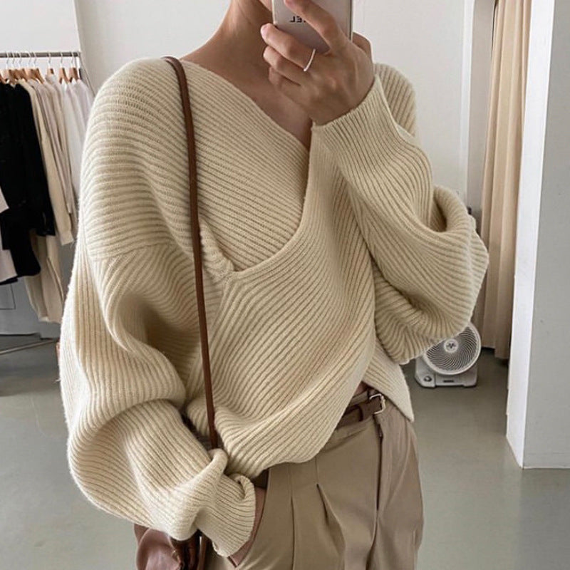 Adoré™ | Pull en tricot croisé chic