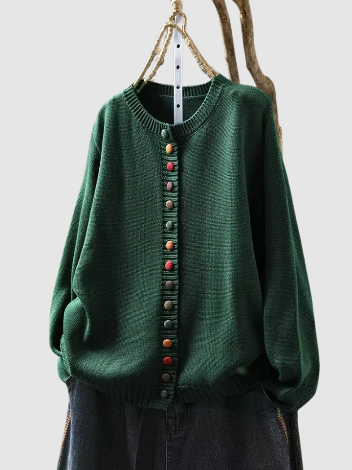 Adalyn™ | Gilet doux et élégant à boutons nacrés