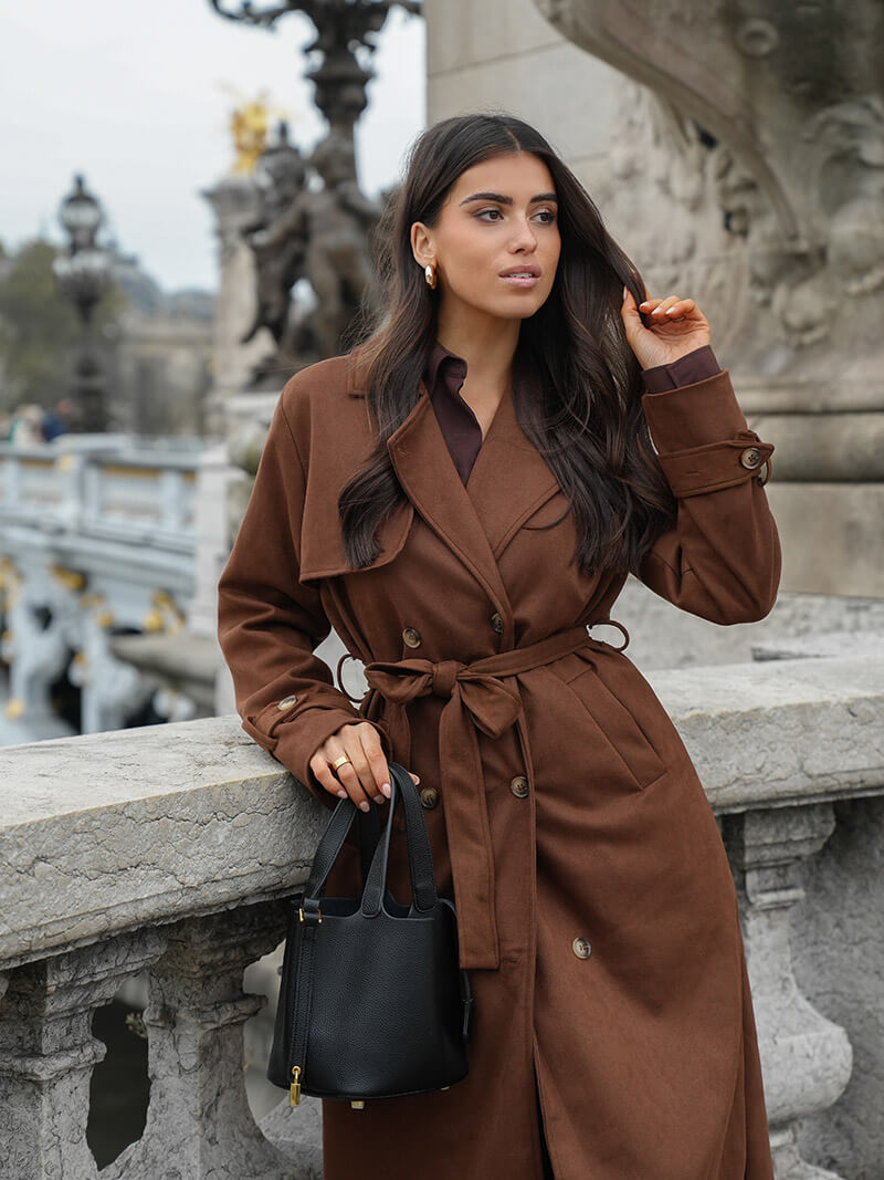 Reveré™ | Trench-coat en daim