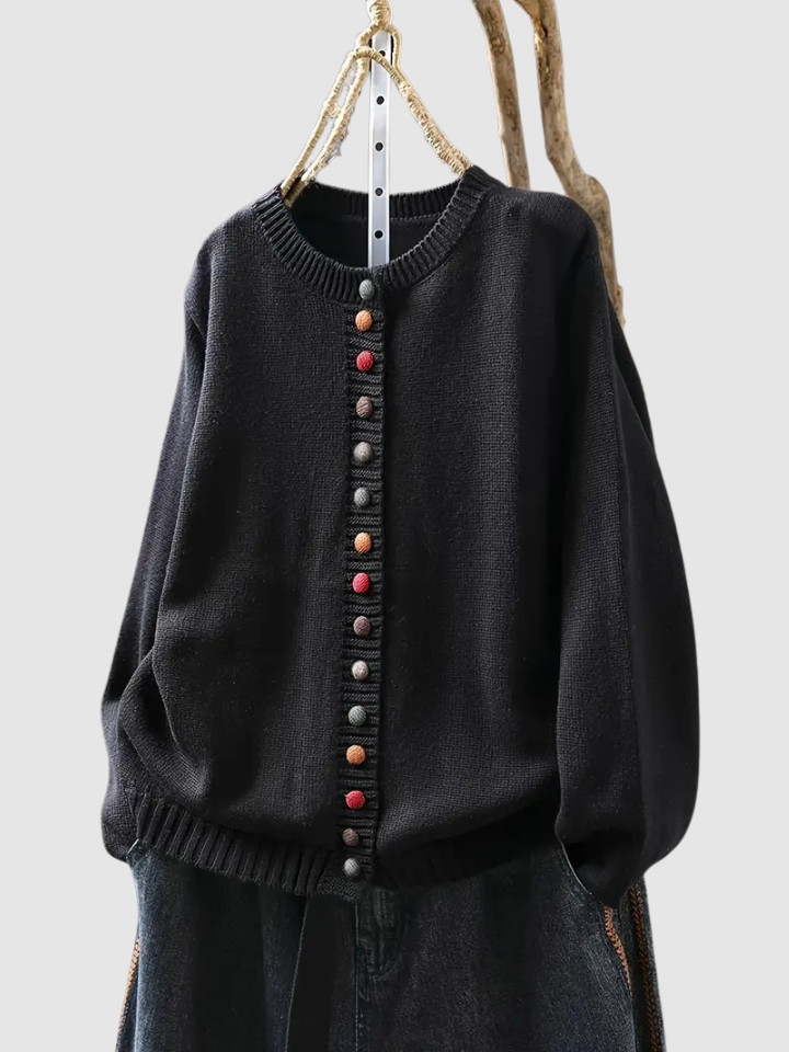 Adalyn™ | Gilet doux et élégant à boutons nacrés