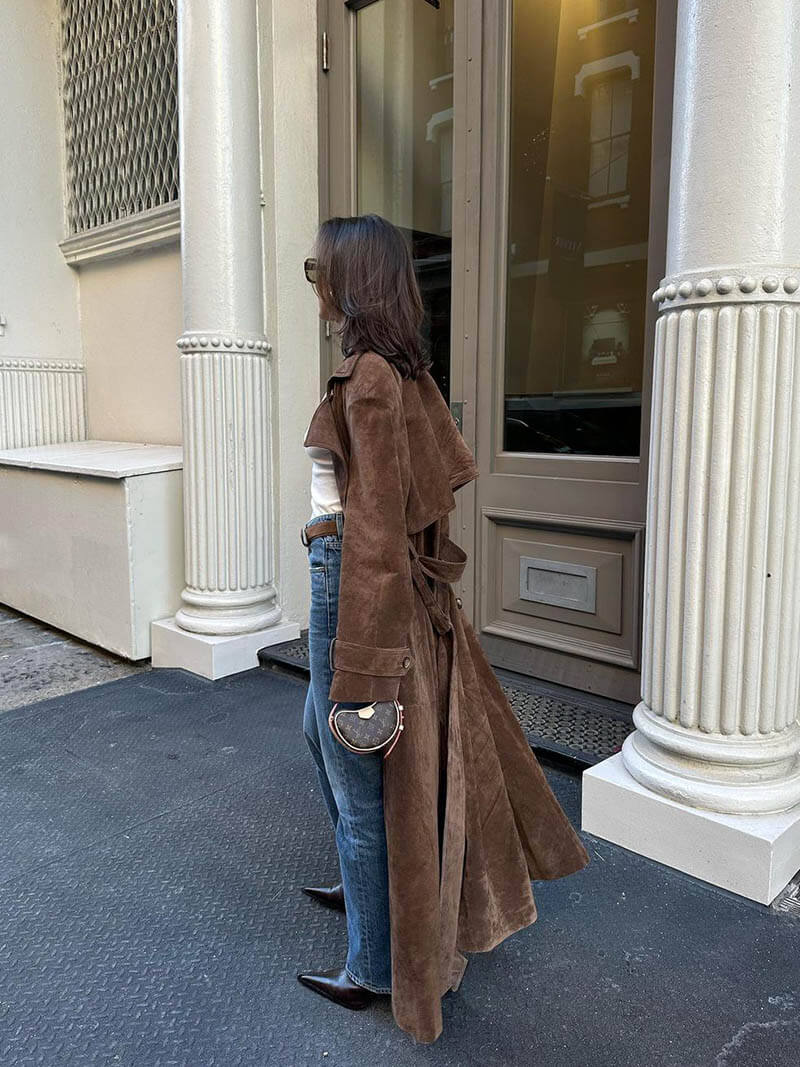 Reveré™ | Trench-coat en daim