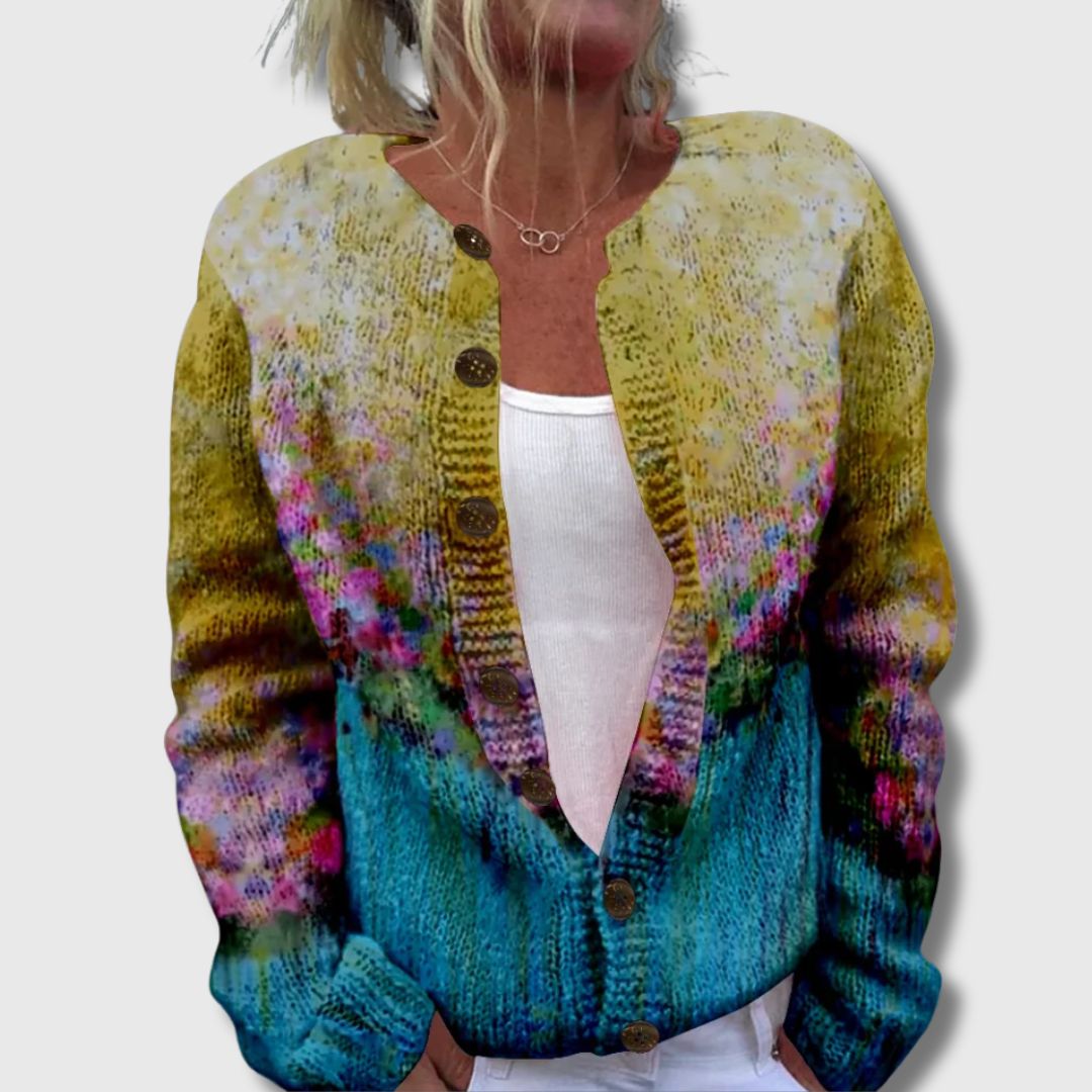 Amrei - Cardigan Chic avec Imprimé