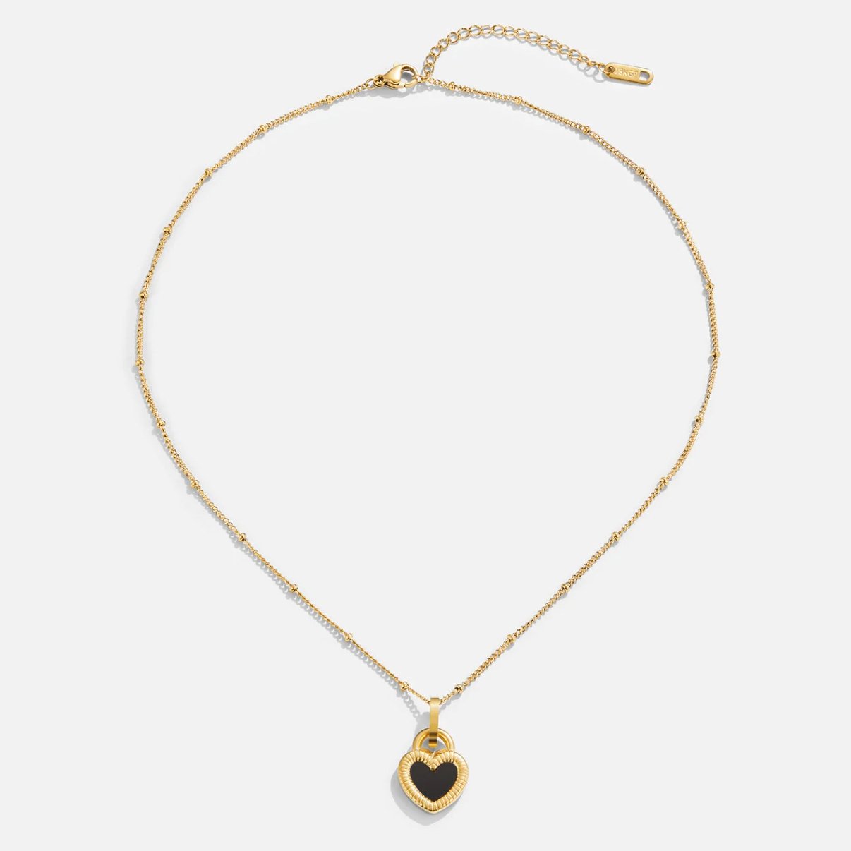'Falling For You' Collier en forme de cœur réversible